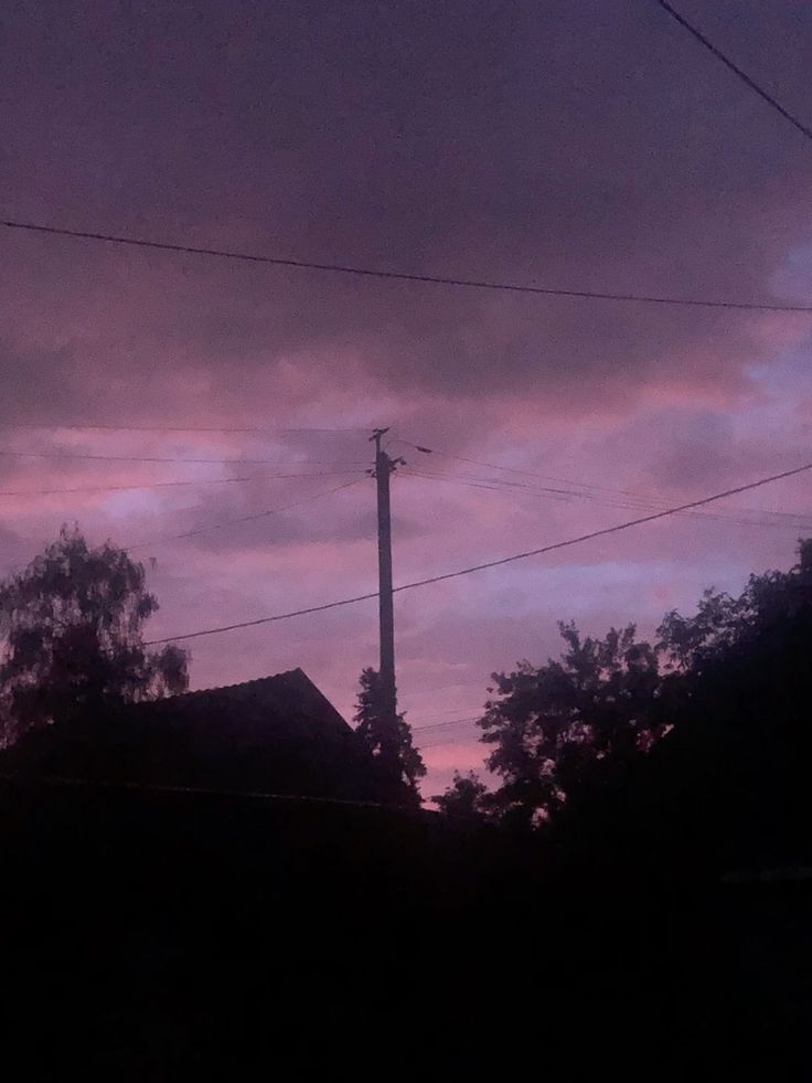 purple sunset